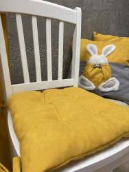 Чехол декоративный на стул с завязками канвас Ника, артикул 7774343-12 - фото