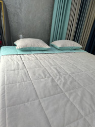 Покрывало декоративное на кровать канвас Ника, артикул 777240/1-34-30 - фото